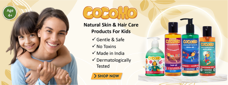 Cocomo kids natural products, made in india, safe for children and teens