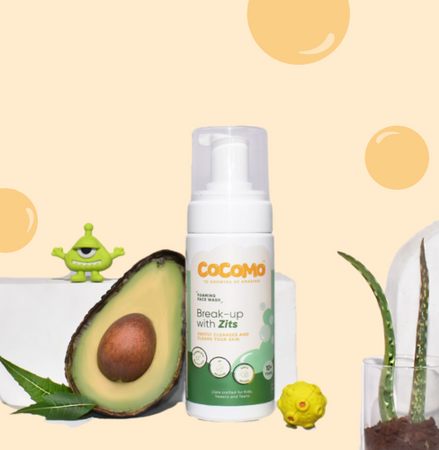 cocomo anti acne face wash for kids, tweens and teens