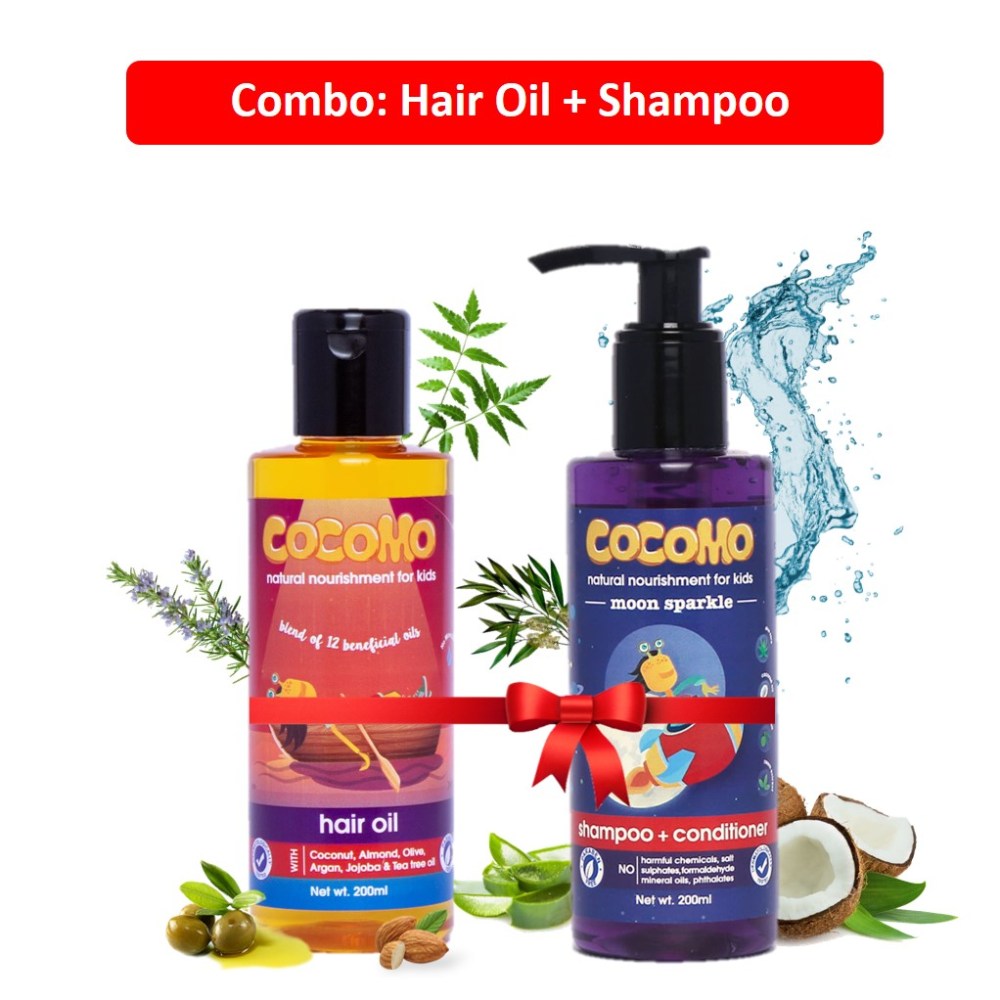 Hair Oil + Moon Sparkle Shampoo